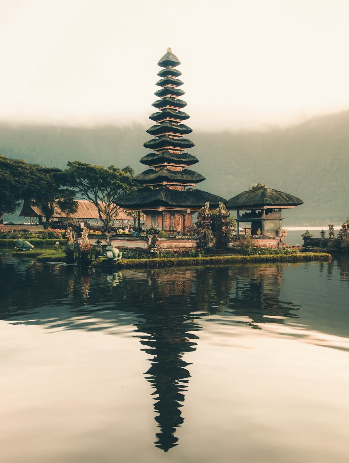 Temple gate in Bali, Indonesia